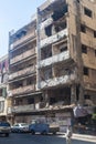 Building in Haret Hreik area destroyed by Israeli bombing in the city of Beirut in 2006