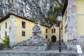 hotel facilities next to the cave of Santina in Covadonga, Asturias, Spain Royalty Free Stock Photo