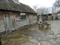 A courtyard, Hahndorf. South Australia Royalty Free Stock Photo