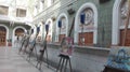 Odessa, Ukraine. View of the main post office, in which there is a temporary exhibition of paintings.