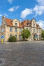 Building of Hotel Podewils on a sunny morning Royalty Free Stock Photo