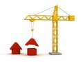 Building houses Royalty Free Stock Photo