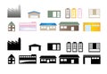 Building and houses Vector design