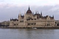 The building of the Hungarian Parliament on the banks of the Danube in Budapest is the main attraction of the Hungarian capital. Royalty Free Stock Photo