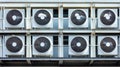 Set up Building Air conditioner compressor Units Royalty Free Stock Photo