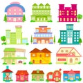 Building Icon Collection Royalty Free Stock Photo