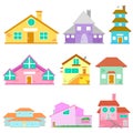 Building Icon Collection Royalty Free Stock Photo