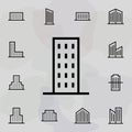 Building icon. Universal set of building for website design and development, app development Royalty Free Stock Photo