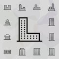 Building icon. Universal set of building for website design and development, app development Royalty Free Stock Photo