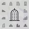 Building icon. Universal set of building for website design and development, app development Royalty Free Stock Photo