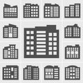 Building Icons Vector illustration Royalty Free Stock Photo