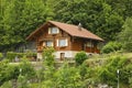 Building in Interlaken town. Switzerland