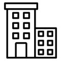 Building Isolated Vector Icon which can easily modify Royalty Free Stock Photo