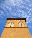 Building in italian style and sky Royalty Free Stock Photo