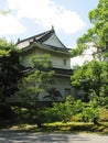 A building in Kyoto Nijo castle gardens Royalty Free Stock Photo