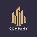 Building landmark business company logo Royalty Free Stock Photo