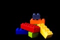 Building lego blocks Royalty Free Stock Photo