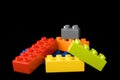 Building lego blocks Royalty Free Stock Photo