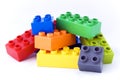 Building lego blocks Royalty Free Stock Photo