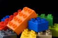 Building lego blocks Royalty Free Stock Photo