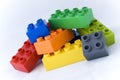 Building lego blocks Royalty Free Stock Photo