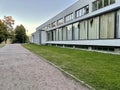 Building of the library by Finnish architect Alvar Aalto. Vyborg, Russia