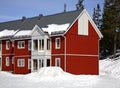 Building in Lindvallen. Salen. Dalarna county. Sweden Royalty Free Stock Photo
