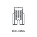Building linear icon. Modern outline Building logo concept on wh