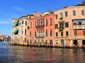 Building along   the Grand Canal waterway in Venice, Italy Royalty Free Stock Photo