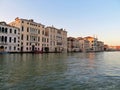 Building lining the Grand Canal waterway in Venice, Italy Royalty Free Stock Photo