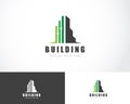 building logo creative finance arrow marketing business design concept Royalty Free Stock Photo