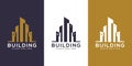 Building Logo Design Vector mono line Royalty Free Stock Photo