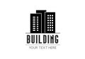 Building logo on white background, Brand business company, Creative architecture vector