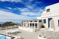 The building of luxury hotel, Santorini