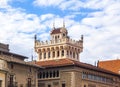 Building on the main square of Vic, Catalonia, Spain Royalty Free Stock Photo