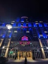 Marriot hotel Vienna gothic nightscene Royalty Free Stock Photo