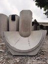 this is a building material made for waterways.  Gondoriyo Village, Central Java, Semarang on Friday 22 January 2022 Royalty Free Stock Photo