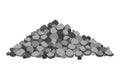 Building material. Heap of gravel. Cartoon supplies for buildings works. Construction concept. Illustration can be used