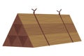 Building material. Heap of wood. Cartoon supplies for buildings works. Construction concept. Illustration can be used