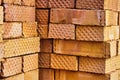 Building materials warehouse of folded big bricks