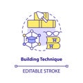Building memory technique concept icon Royalty Free Stock Photo