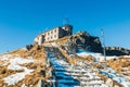 Building of the meteorological observatory on the Kasprowy Wierch Royalty Free Stock Photo