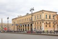 The building of the metro station Ploschad Vosstaniya in Saint-Petersburg Royalty Free Stock Photo