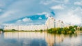 Building In Minsk in Central Downtown Nyamiha Nemiga. View With Royalty Free Stock Photo