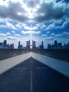 Building miror in office with beautiful sky and perfect weather