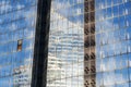 Building mirror glass wall Royalty Free Stock Photo