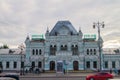 Building of Moscow Riga Railway Terminal, Moscow, Russia.