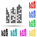 building multi color style icon. Simple thin line, outline vector of web icons for ui and ux, website or mobile application Royalty Free Stock Photo