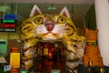 The building is a Museum of cats. Input in the form of a cat. Kuching, Borneo, Sarawak, Malaysia