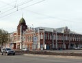 The building of the museum `City` at the intersection of Lenin Avenue and Leo Tolstoy Street in Barnaul. Former City Council build